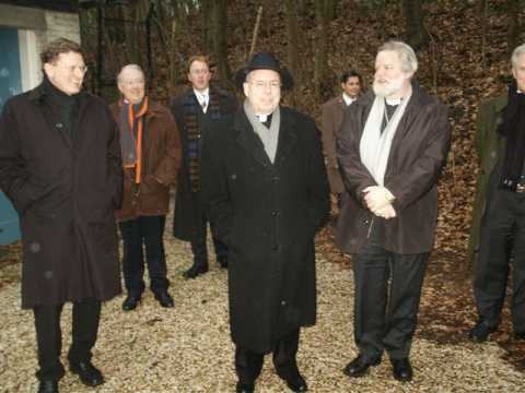 nuntius Bacqu, mgr. Punt, rector Hendriks, dr. E. Duijsens en E. Fennis.