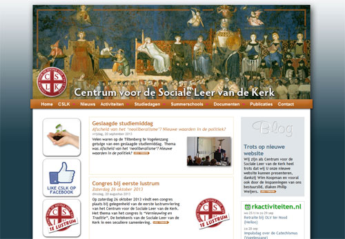 Website Centrum voor de Sociale Leer van de Kerk