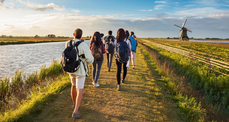 Pelgrimage door de polder