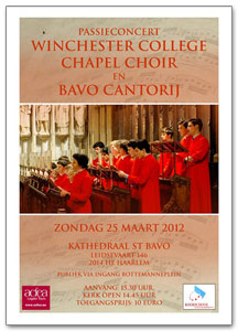 Passieconcert Winchester College Chapel Choir en Bavo Cantorij
