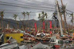 Ravage op de Filippijnen na tyfoon Haiyan
