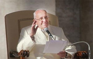 Paus Franciscus (foto: Ramon Mangold)