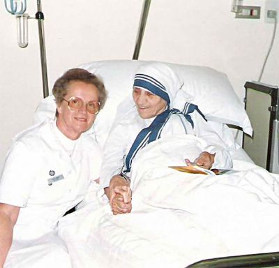 Zuster Cunera met Moeder Teresa