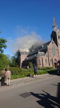 Grote brand in kerk van Limmen