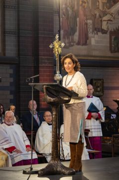 Burgemeester Femke Halsema sprak het openingswoord uit.