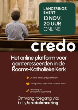 Lancering Credo - 13 november 20.00 uur