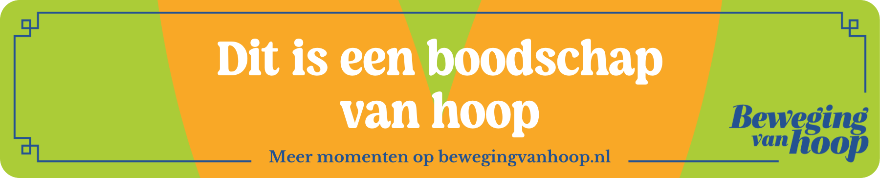 Boodschap van hoop