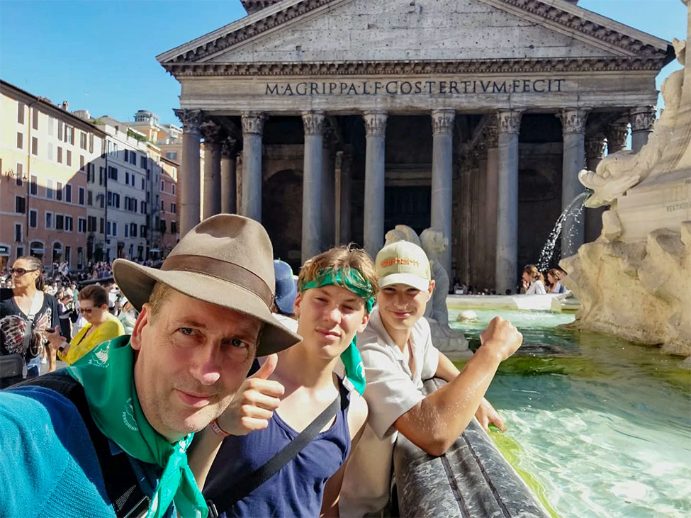 Bij de Fontana del Pantheon