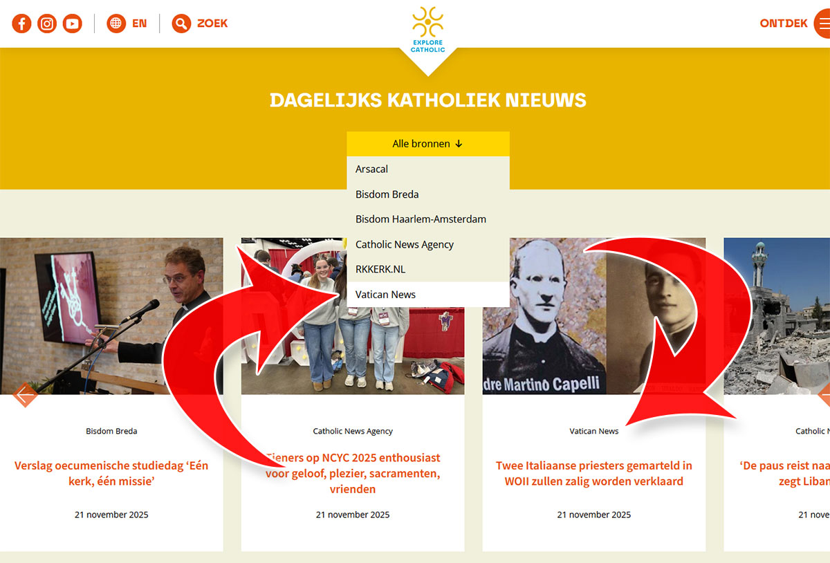 Vaticaans nieuws nu op Explore Catholic