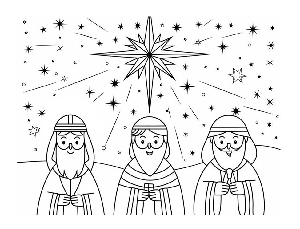 Kerstkleurplaat SamenKerk Kerstkleurplaat SamenKerk